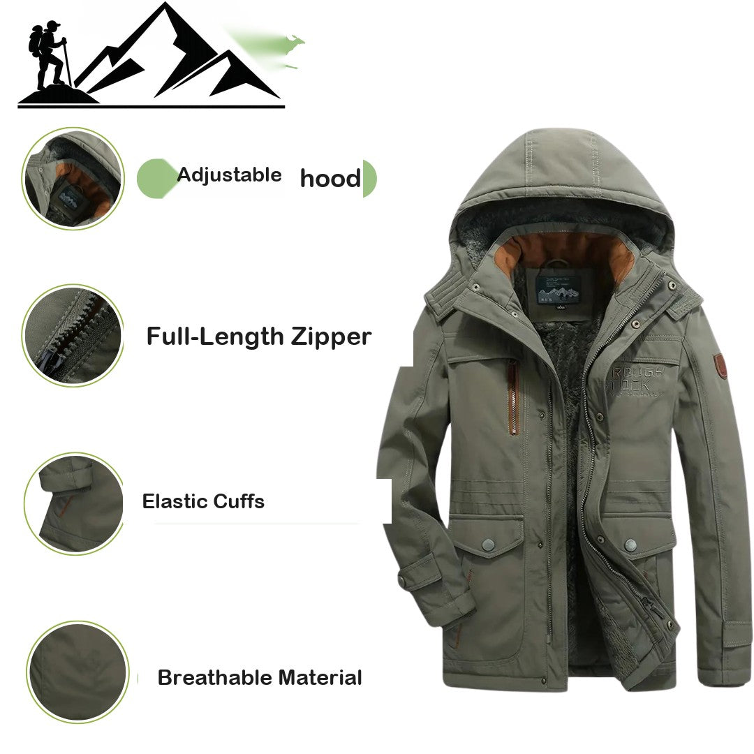 Men's Insulated Winter Jacket – Waterproof Windproof Padded Coat