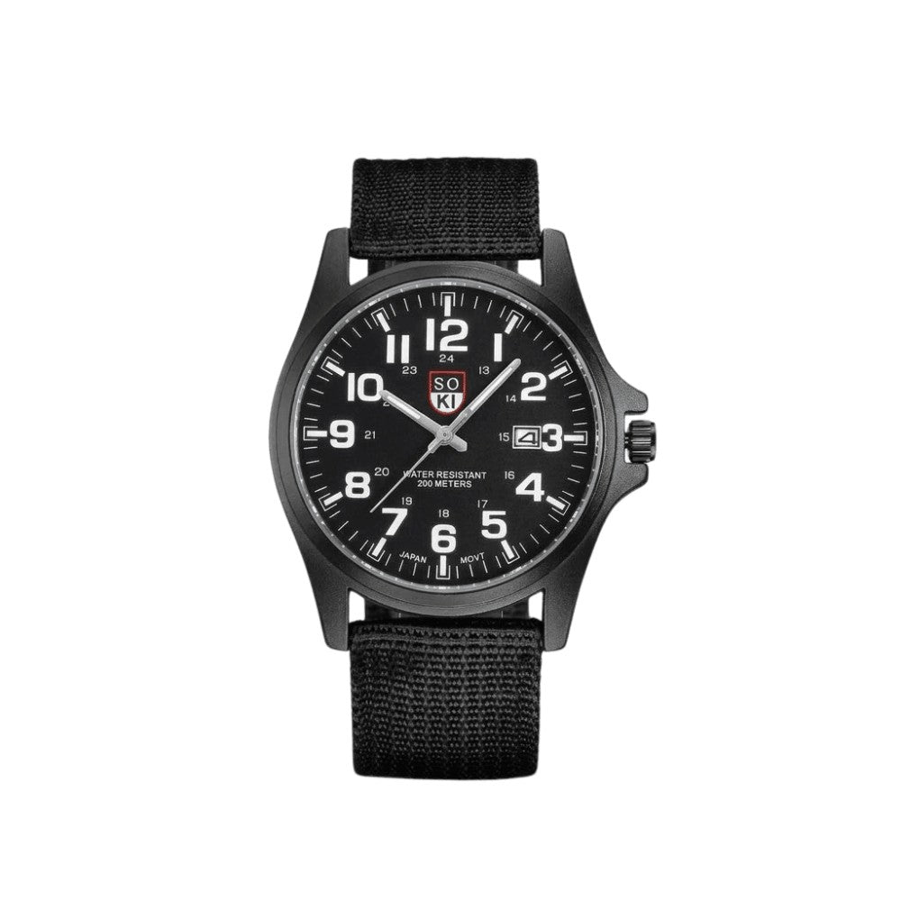 Men's Outdoor Watch – Water-Resistant Stopwatch Backlit