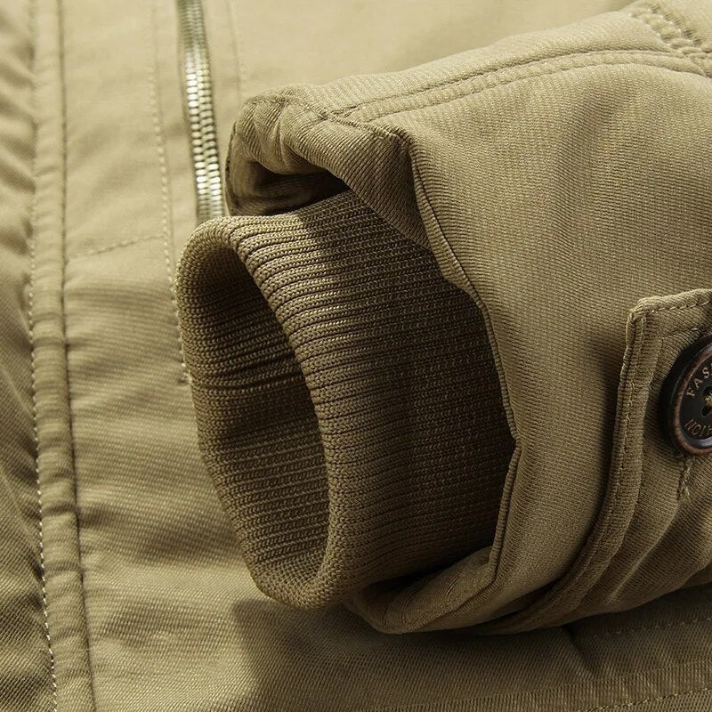 Men's Padded Winter Jacket – Insulated Detachable Hood