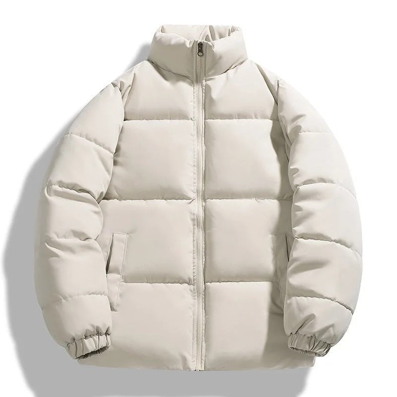 Men's Puffer Jacket – Lightweight Insulated Winter Layer - Beige