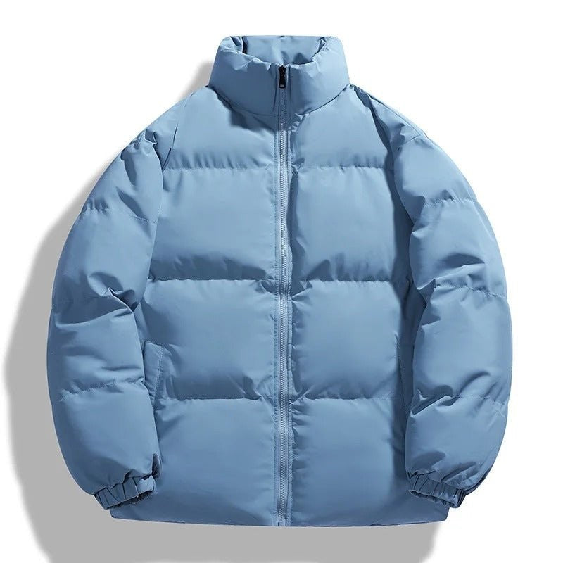 Men's Puffer Jacket – Lightweight Insulated Winter Layer - Blue