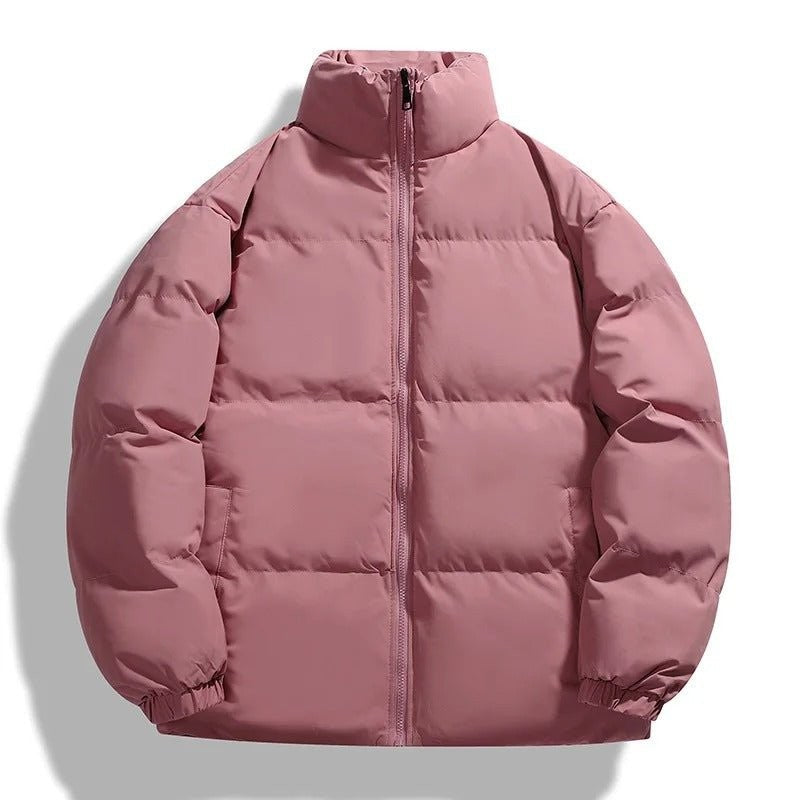 Men's Puffer Jacket – Lightweight Insulated Winter Layer - Pink