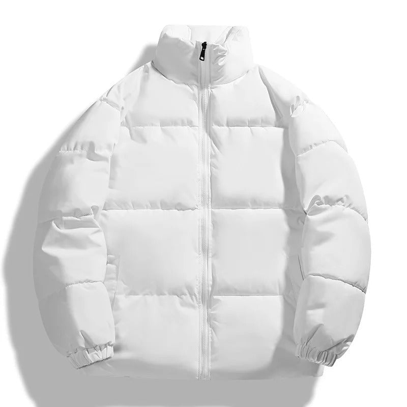 Men's Puffer Jacket – Lightweight Insulated Winter Layer - White