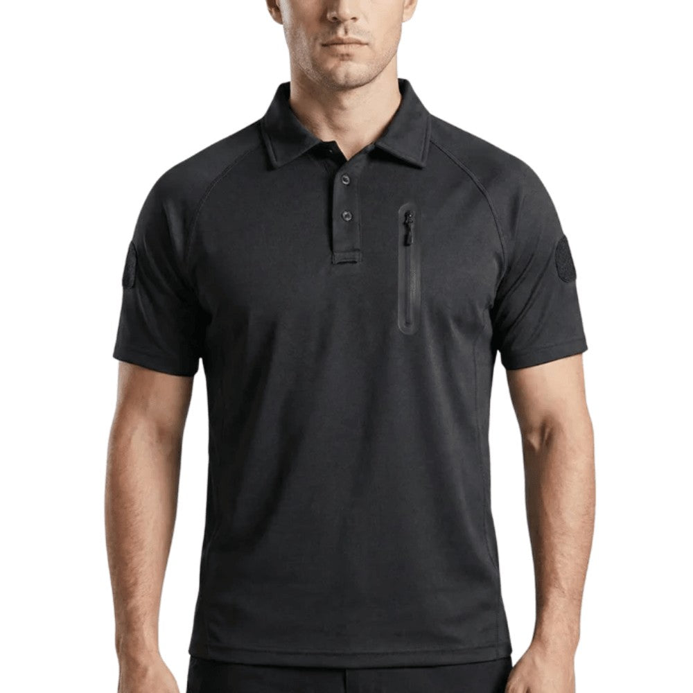 Men's Quick-Dry T-Shirt – Breathable Outdoor Training Tee - Black