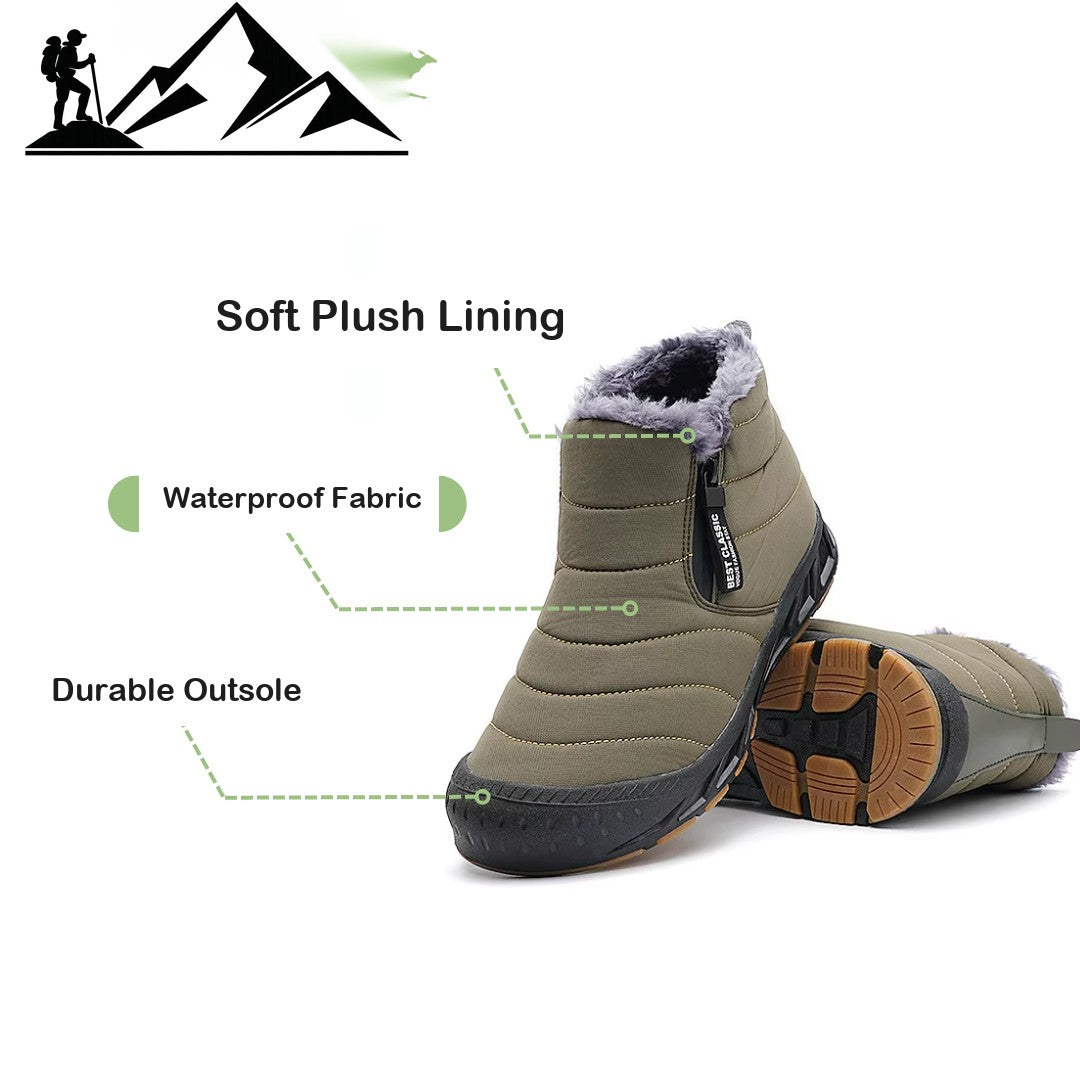 Men's Snow Boots – Waterproof Fleece-Lined Winter Boots