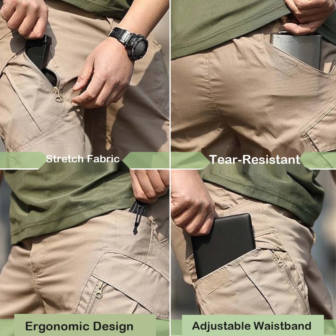 Men's Tactical Cargo Pants – Water-Resistant Ripstop Work Pants
