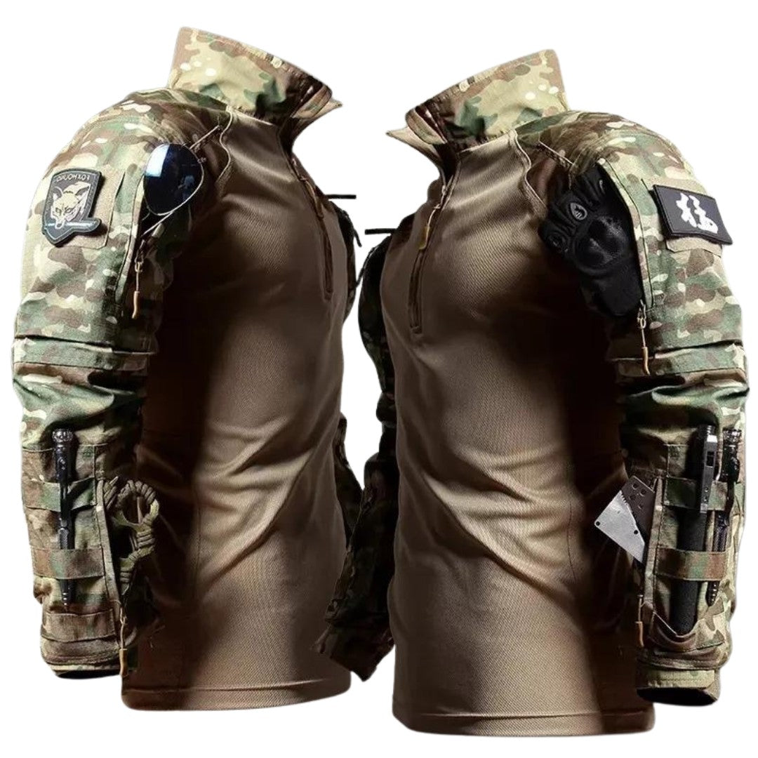 Men's Tactical Uniform Set – Camo Jacket & Pants Outdoor Combat Suit