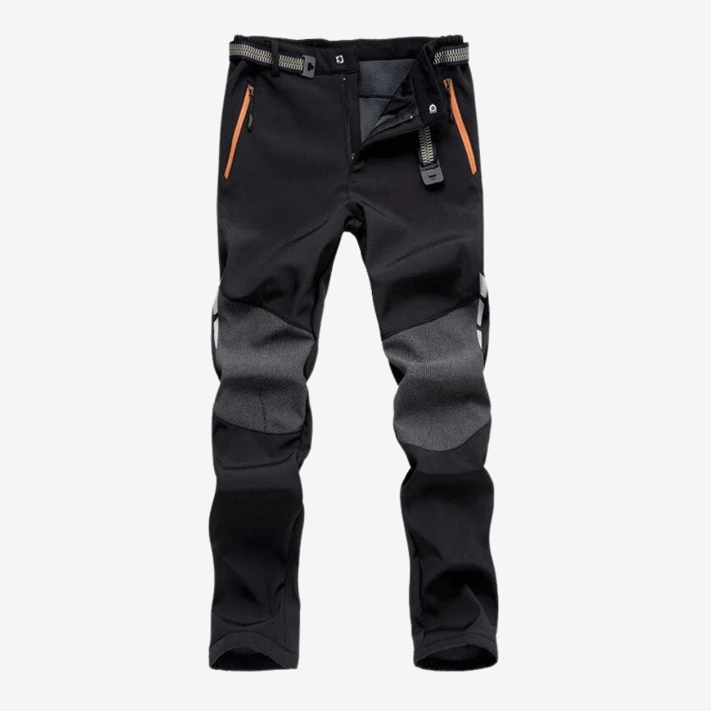 Men's Waterproof Hiking Pants – Insulated Fleece-Lined Softshell