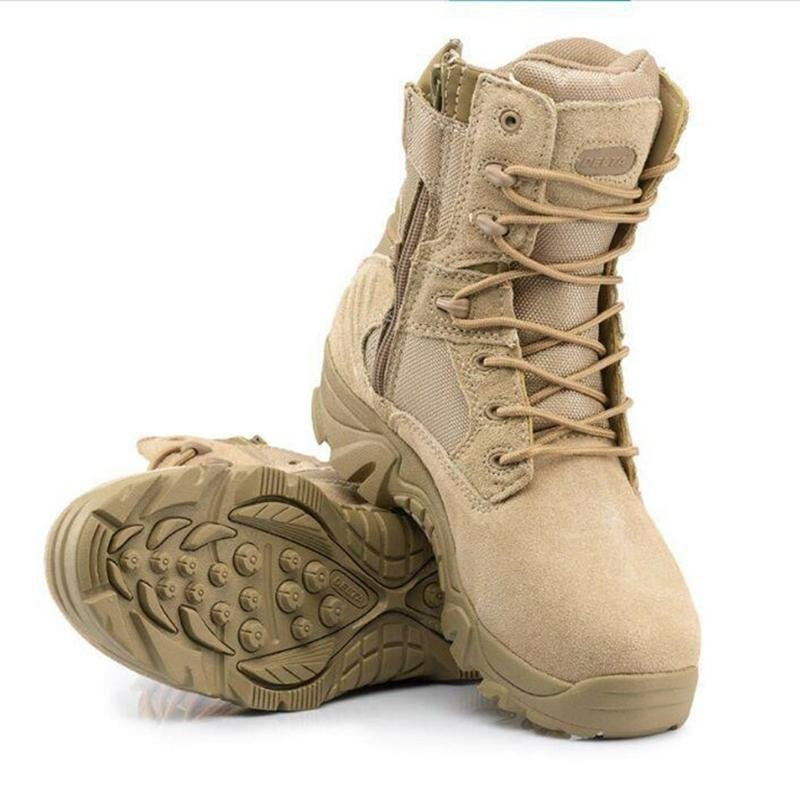 Men's Waterproof Hiking Shoes – Anti-Slip Leather Grip