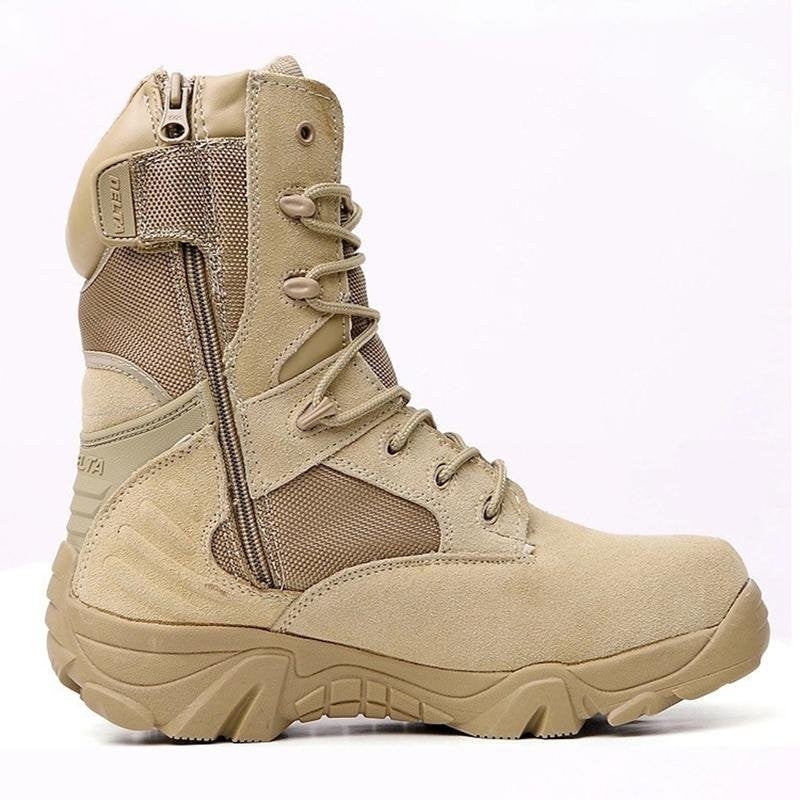 Men's Waterproof Hiking Shoes – Anti-Slip Leather Grip