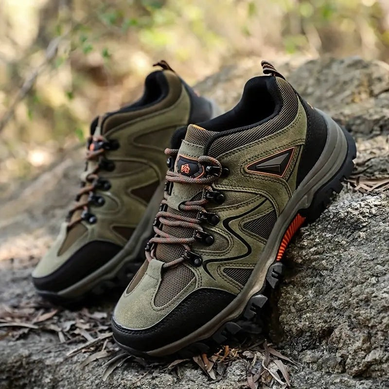 Men's Waterproof Hiking Shoes – Low-Top Wide Toe Box Trail Shoes