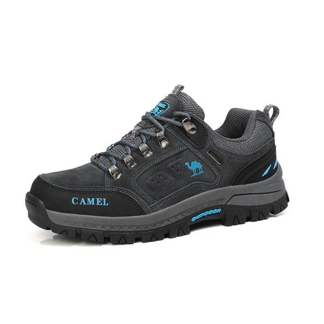 Men's Waterproof Hiking Shoes – Rugged Trail Shoes with Arch Support - Gray