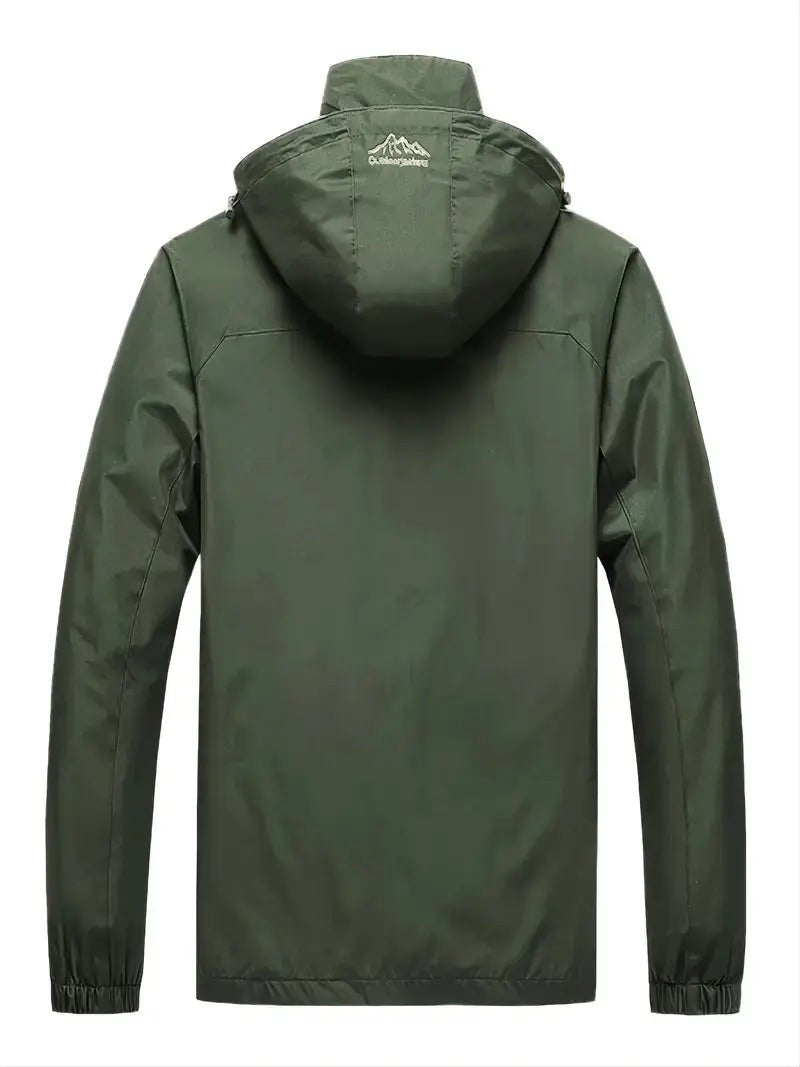 Men's Waterproof Windbreaker – Breathable Outdoor Rain Jacket