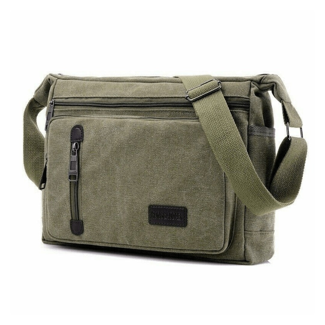 Outdoor Shoulder Bag – Durable Adjustable Crossbody - Army Green