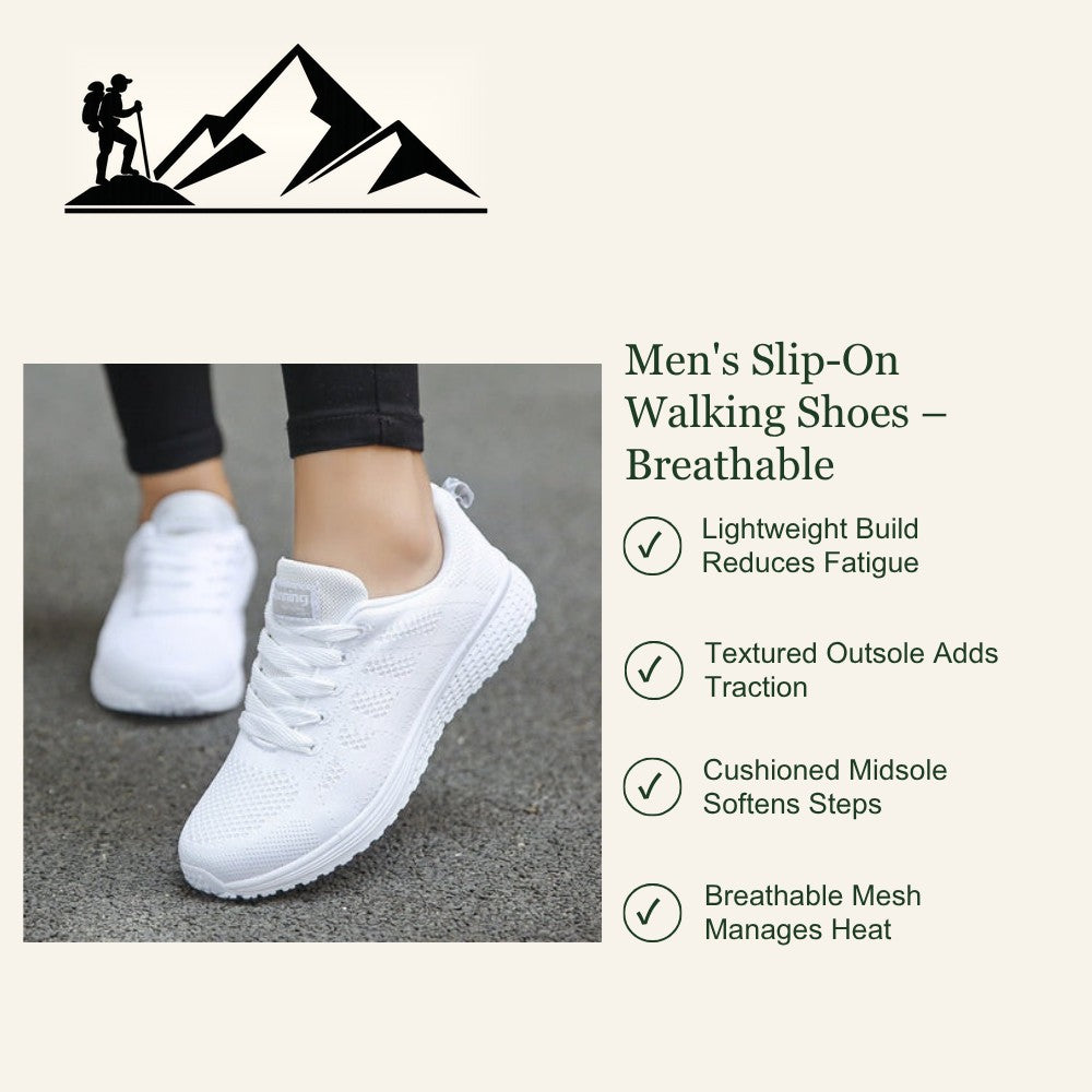 Outdoor Sports Shoes – Breathable Cushioned Grip Sneakers