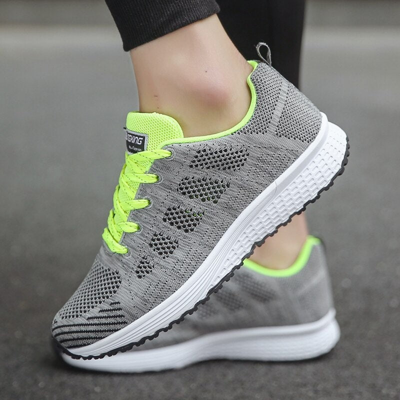 Outdoor Sports Shoes – Breathable Cushioned Grip Sneakers - Green