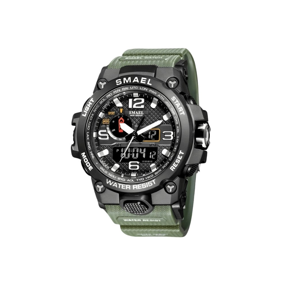 Outdoor Watch – Multi-Function Compass Timekeeping Wrist Tool - Green