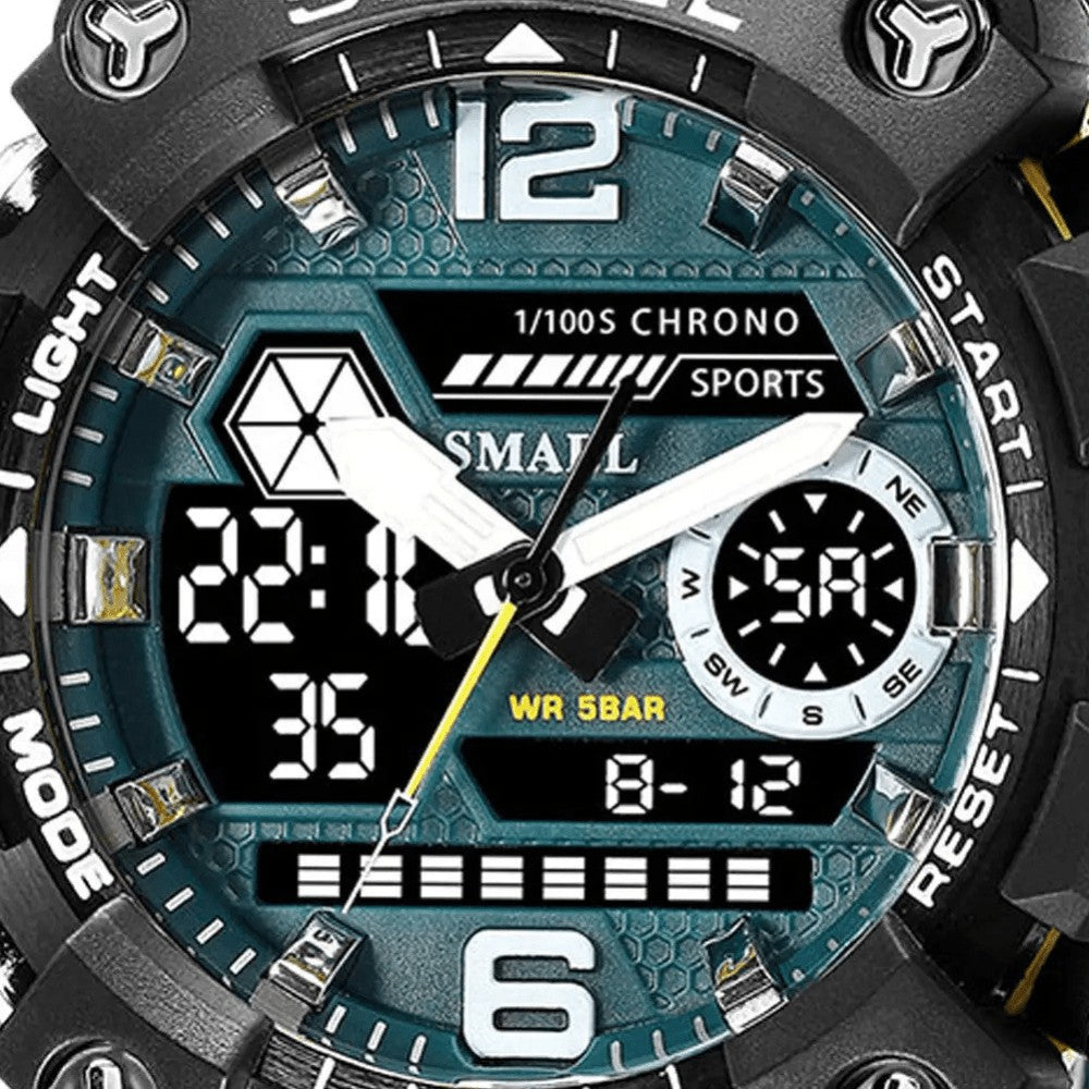 Rugged Outdoor Watch – Dual-Display Shock-Resistant 50m