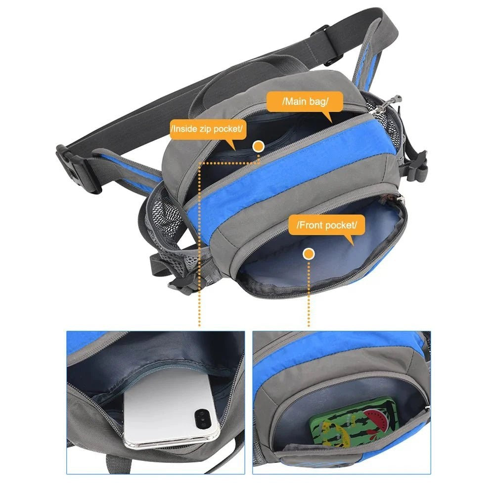 Running Waist Pack – Water-Resistant Bottle Holder Belt