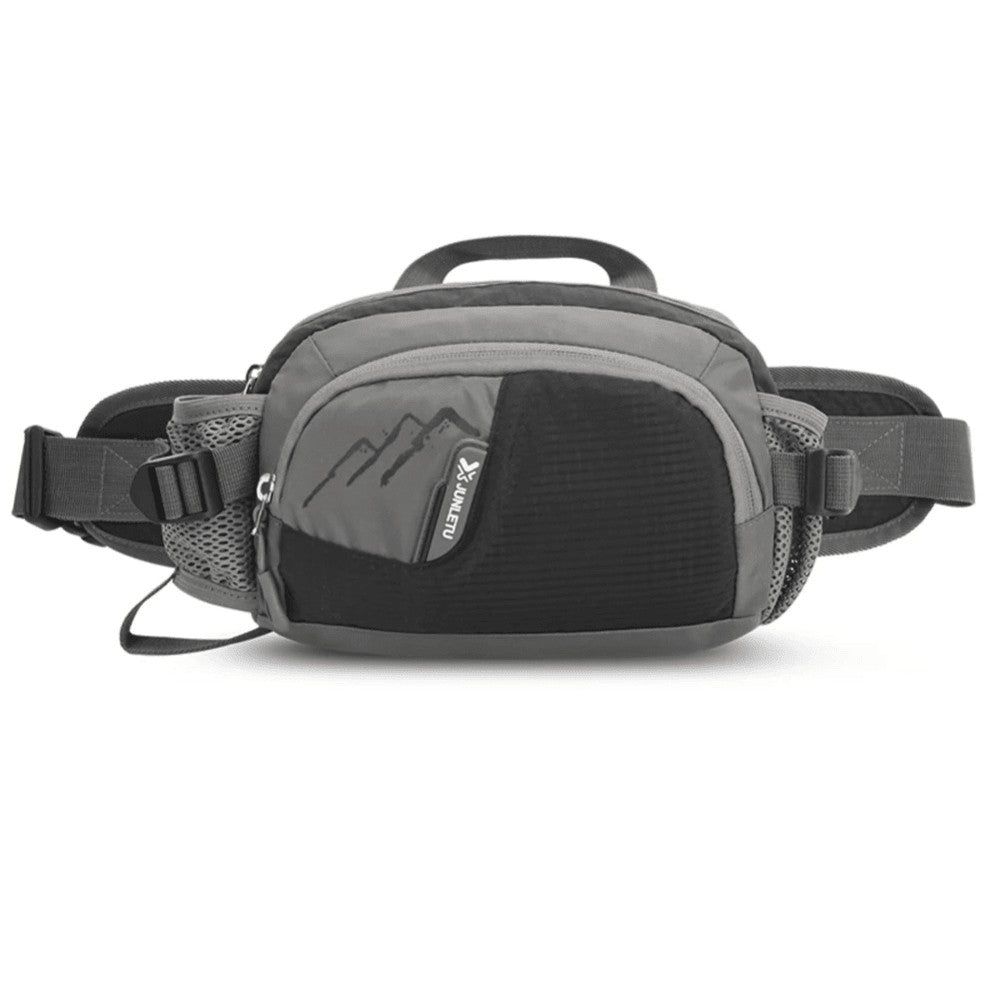 Running Waist Pack – Water-Resistant Bottle Holder Belt - Black