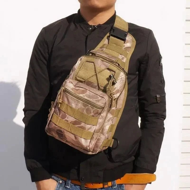 Shoulder Bag 10L – Durable 1000D Adjustable Sling - Desert