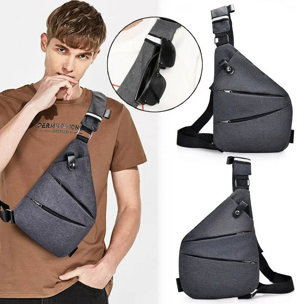 Shoulder Bag – Slim Water-Resistant 1000D Travel Sling