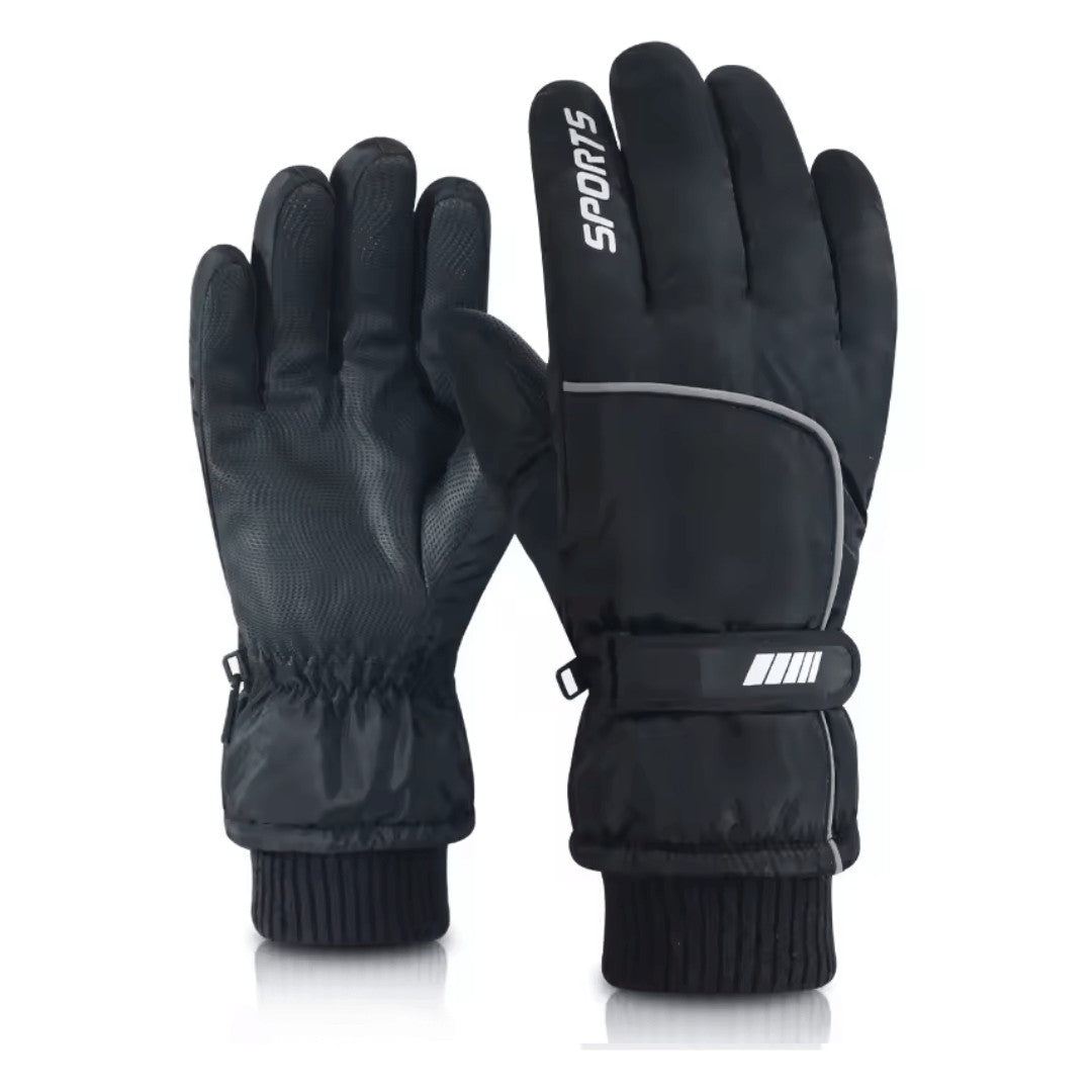 Ski Gloves – Thermal Waterproof Touchscreen Winter - Black