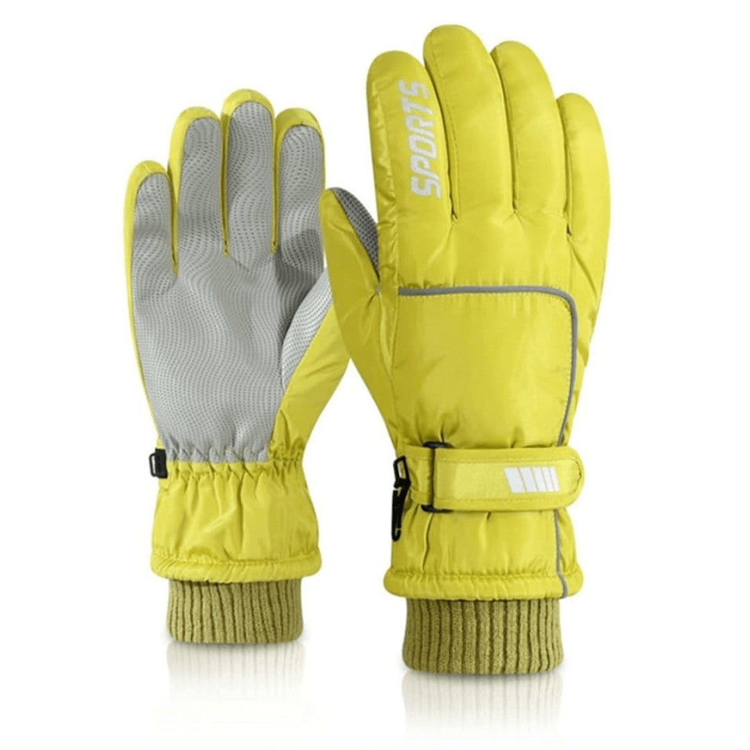Ski Gloves – Thermal Waterproof Touchscreen Winter - Yellow