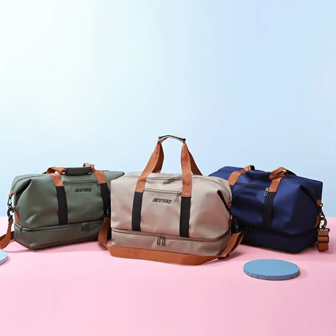 Sports Travel Bag – Water-Resistant 600D Shoe Compartment