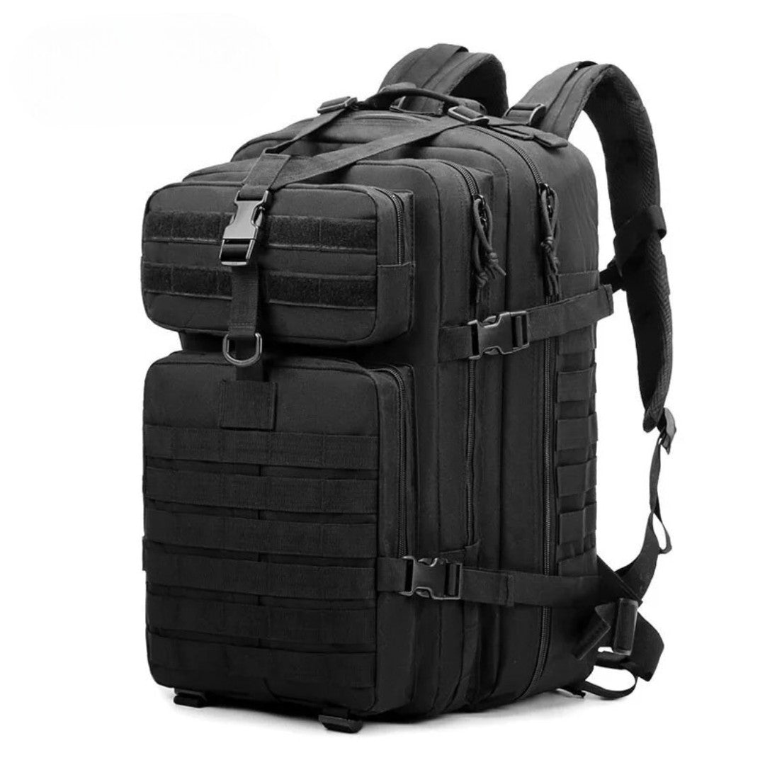 Tactical Military Backpack 50L – MOLLE Waterproof Assault Pack - Black