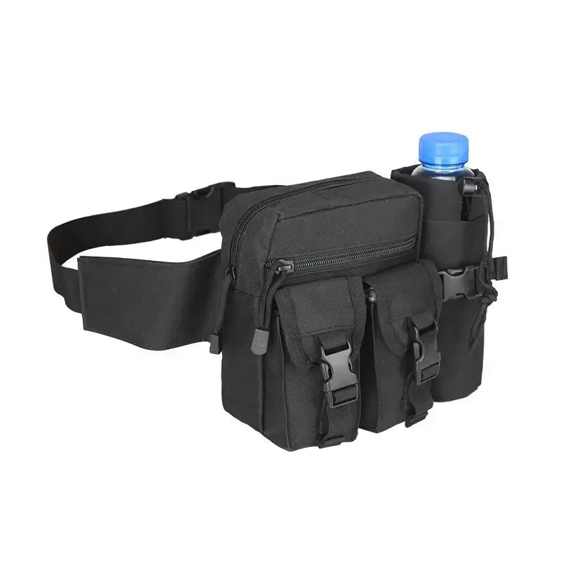 Tactical Waist Bag – MOLLE Hip Pack for Hiking & Cycling - Black