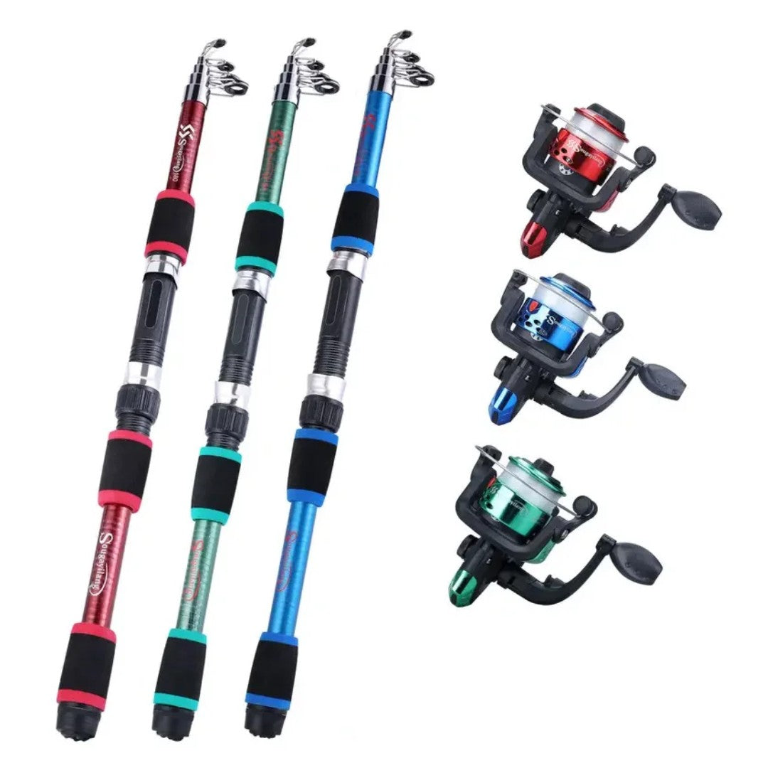 Telescopic Fishing Rod Set – Collapsible Rod & Reel Combo Kit