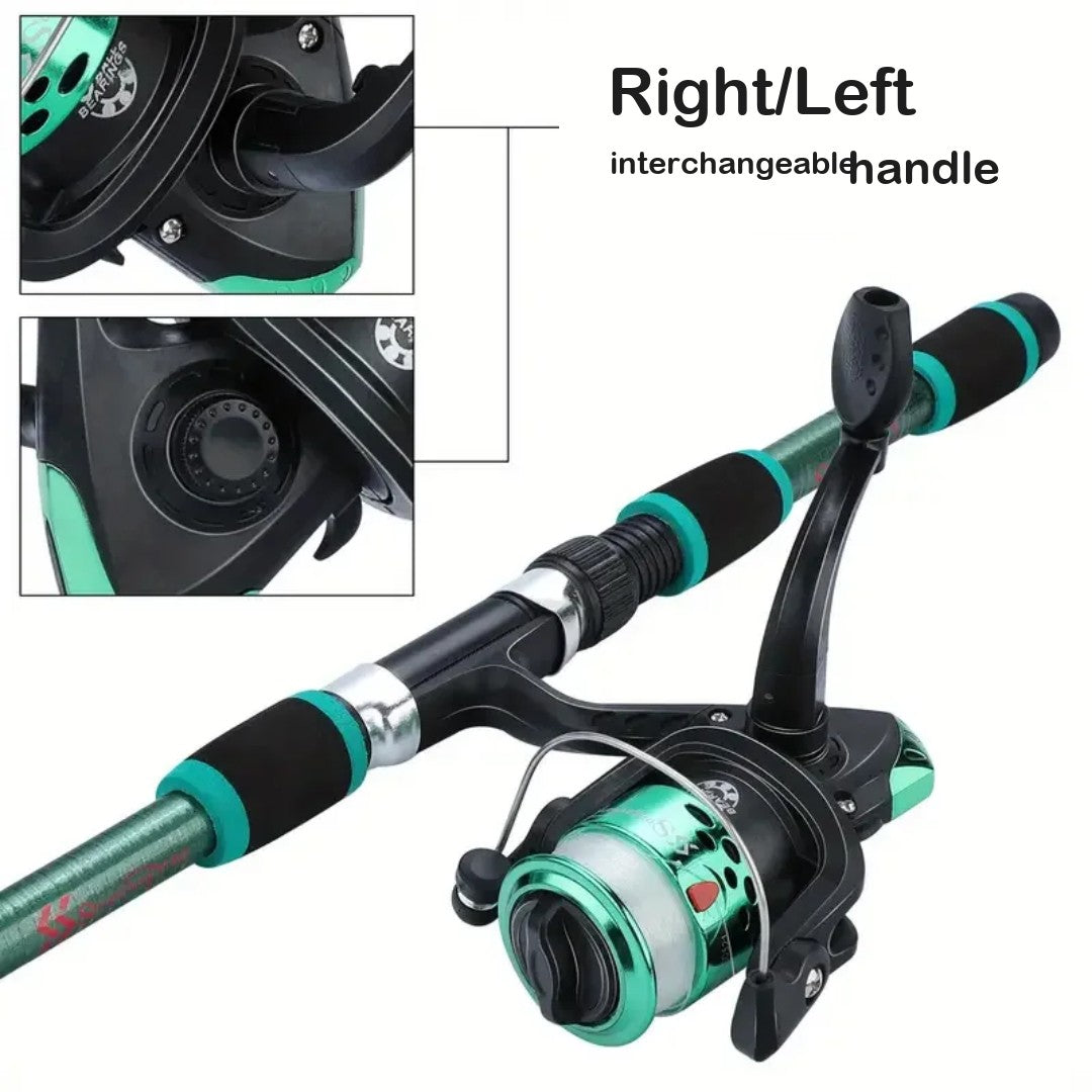 Telescopic Fishing Rod Set – Collapsible Rod & Reel Combo Kit