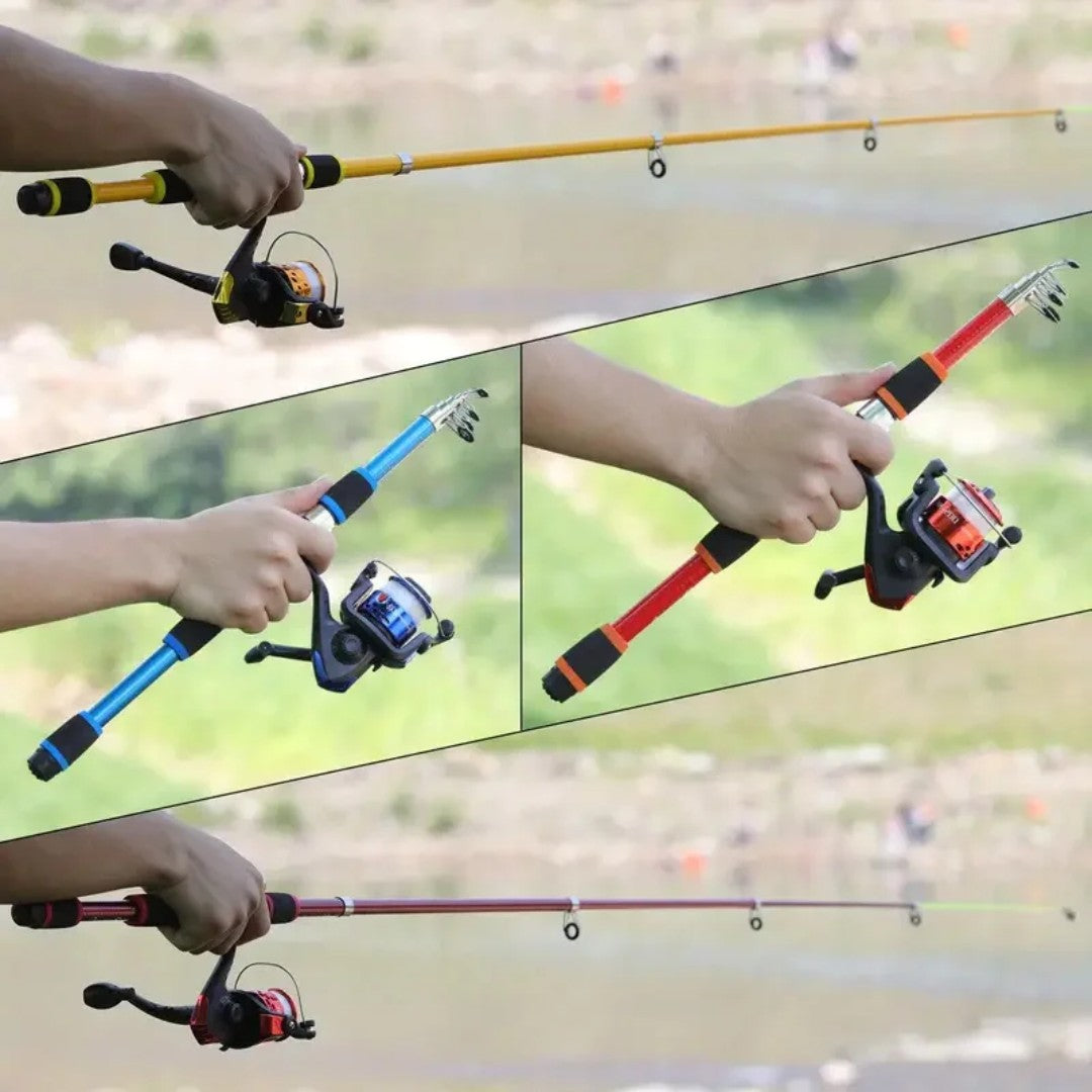 Telescopic Fishing Rod Set – Collapsible Rod & Reel Combo Kit