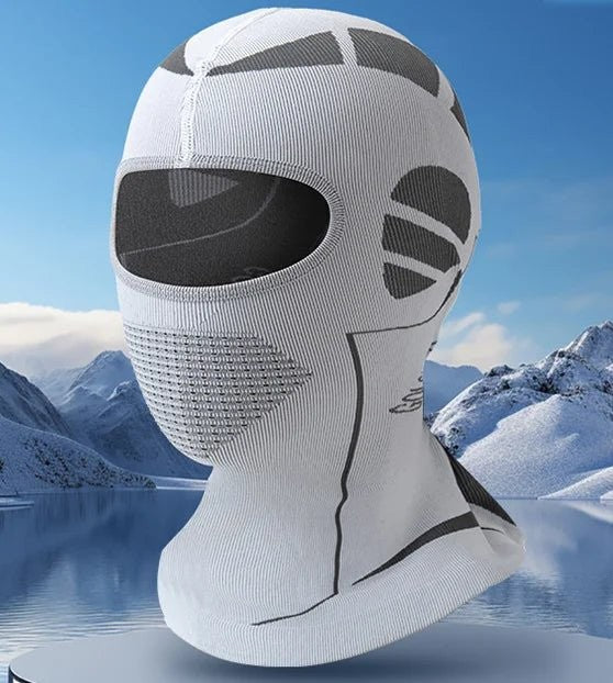 Thermal Balaclava – Full-Face Breathable Mesh Ski Mask - Light Grey