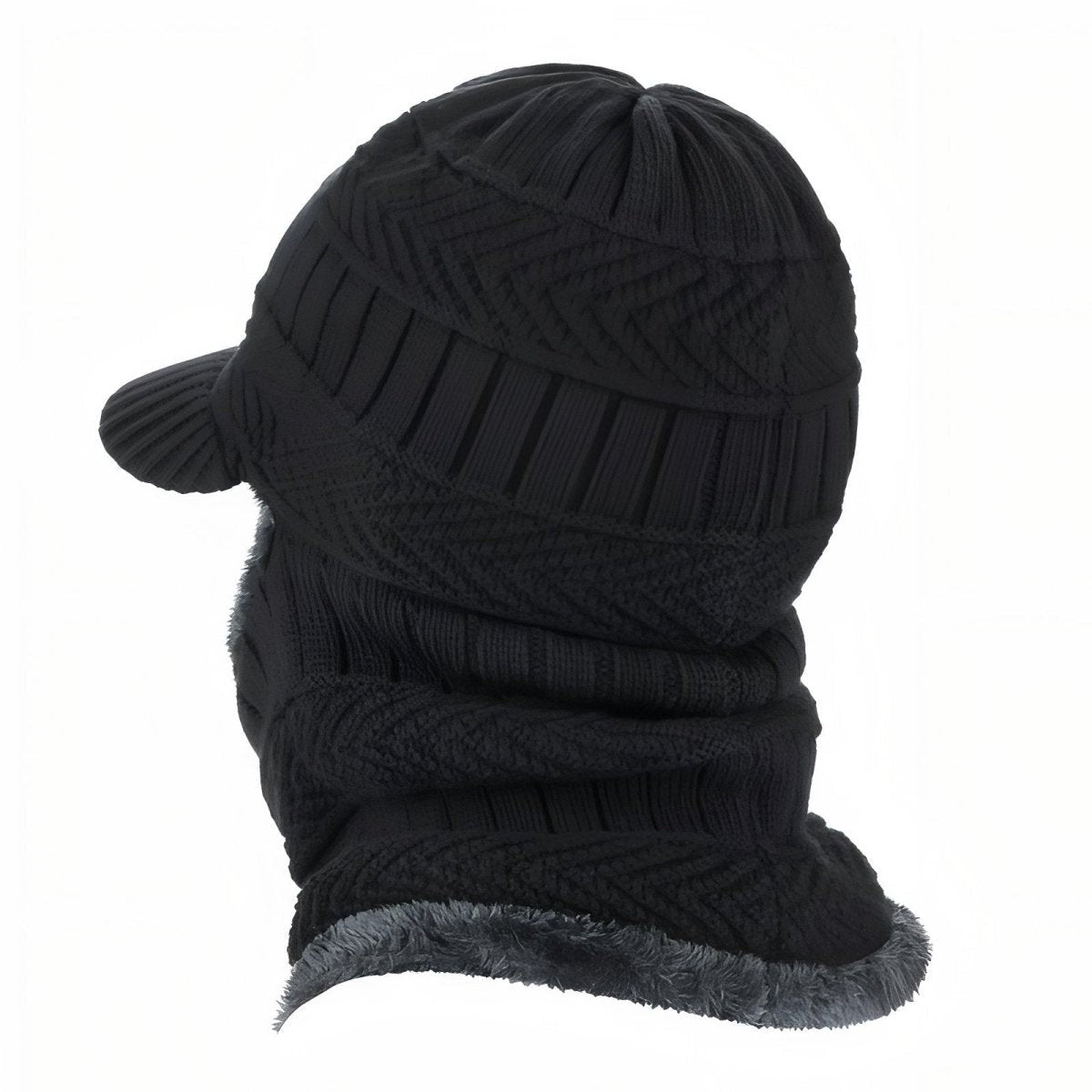 Thermal Balaclava – Fur-Lined Full-Coverage Visor Hood