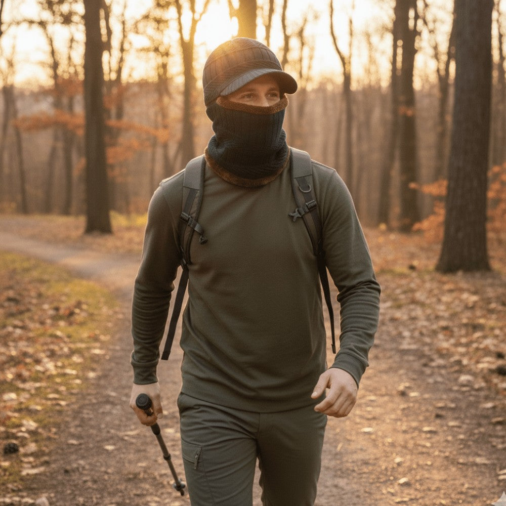 Thermal Balaclava – Fur-Lined Full-Coverage Visor Hood