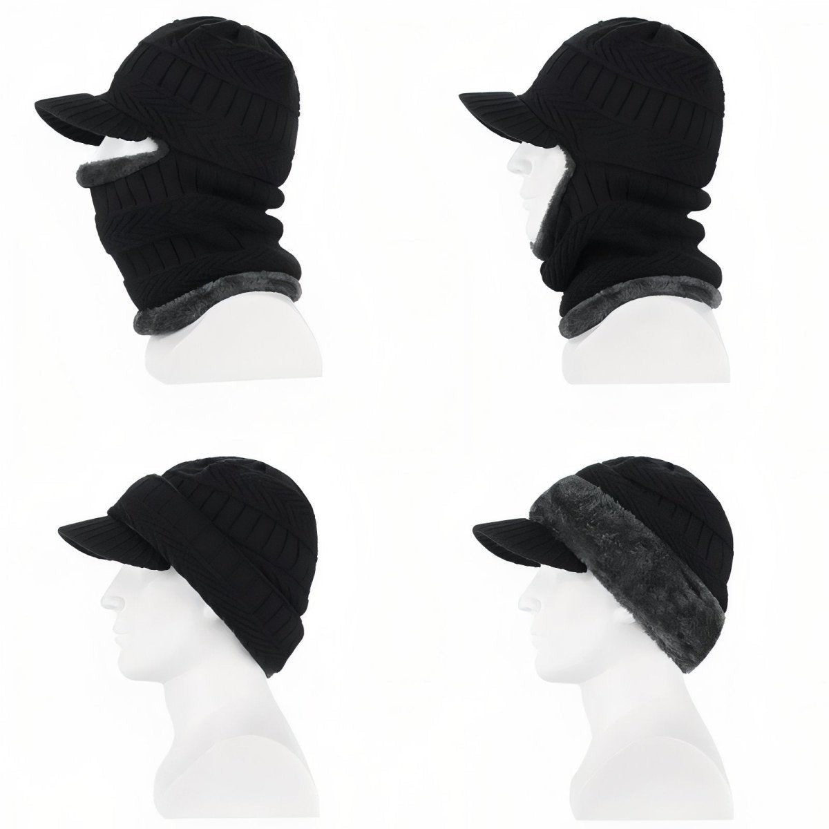 Thermal Balaclava – Fur-Lined Full-Coverage Visor Hood