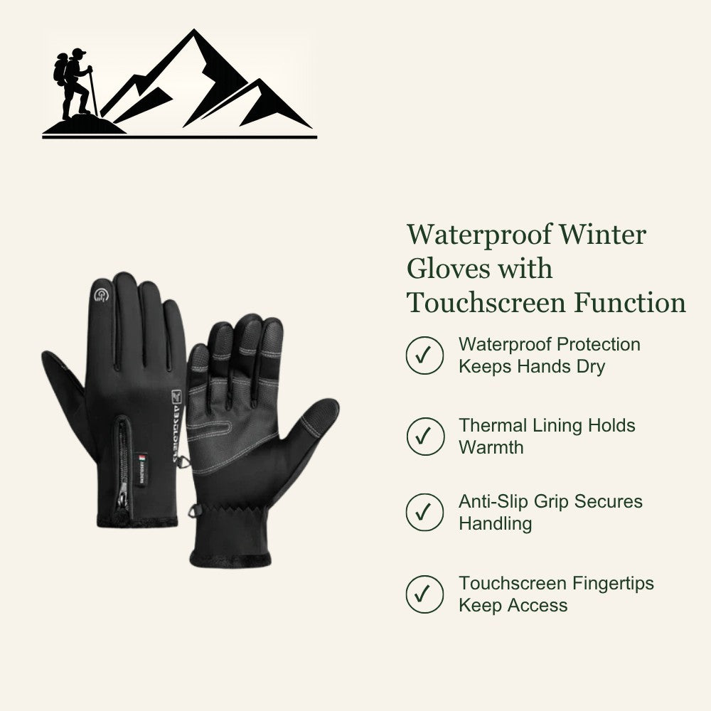 Touchscreen Winter Gloves – Waterproof Insulated Grip