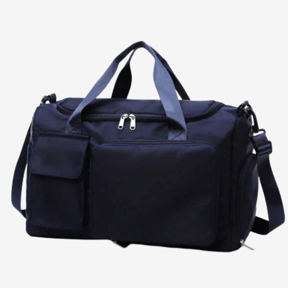 Travel Duffel Bag – Large-Capacity Shoe Compartment - Deep Blue