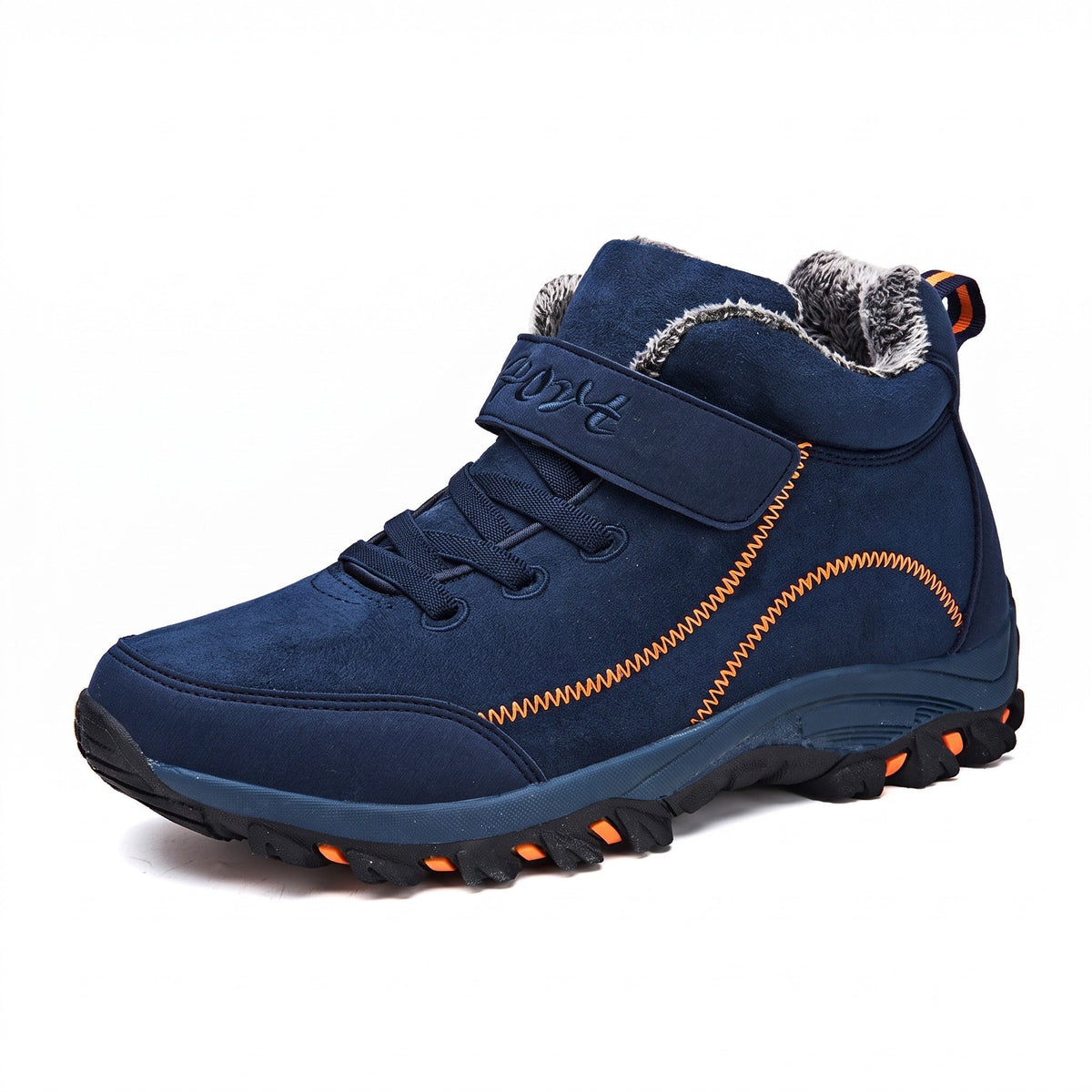 Unisex Snow Boots – Plush-Lined Water-Repellent Winter Boots - Blue