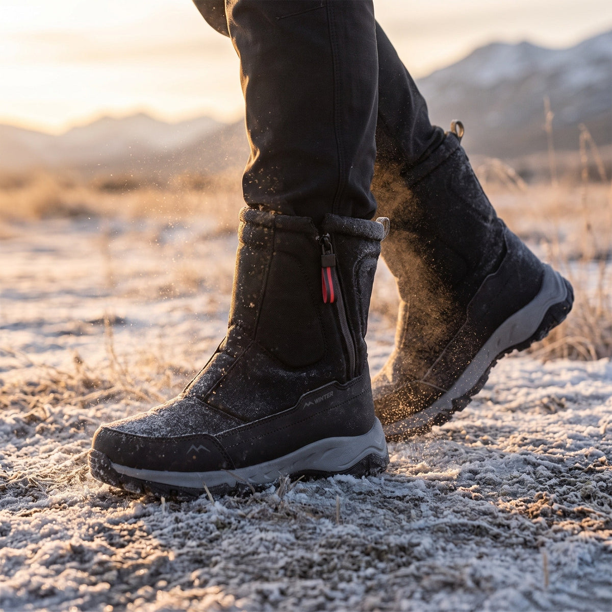 Unisex Winter Boots – Thermal-Lined Waterproof Snow Hiking Boots