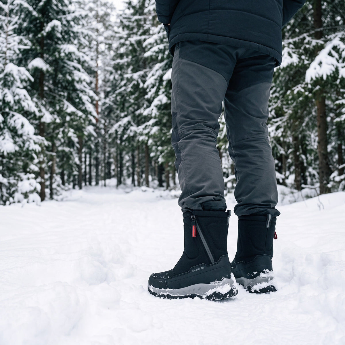 Unisex Winter Boots – Thermal-Lined Waterproof Snow Hiking Boots