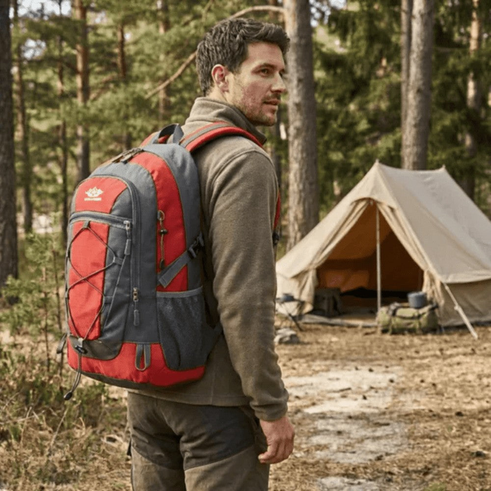 Ventilated 30L Hiking Backpack – Water-Resistant Daypack