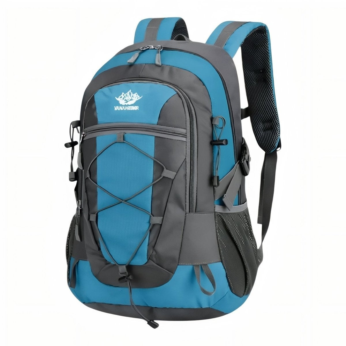 Ventilated 30L Hiking Backpack – Water-Resistant Daypack - Blue