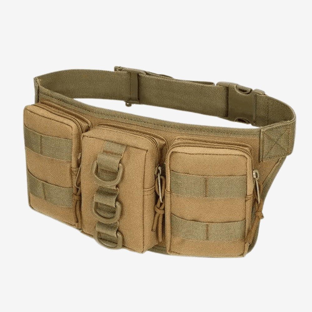 Waist Pack 5L – Durable 800D Adjustable Hip Bag - Khaki