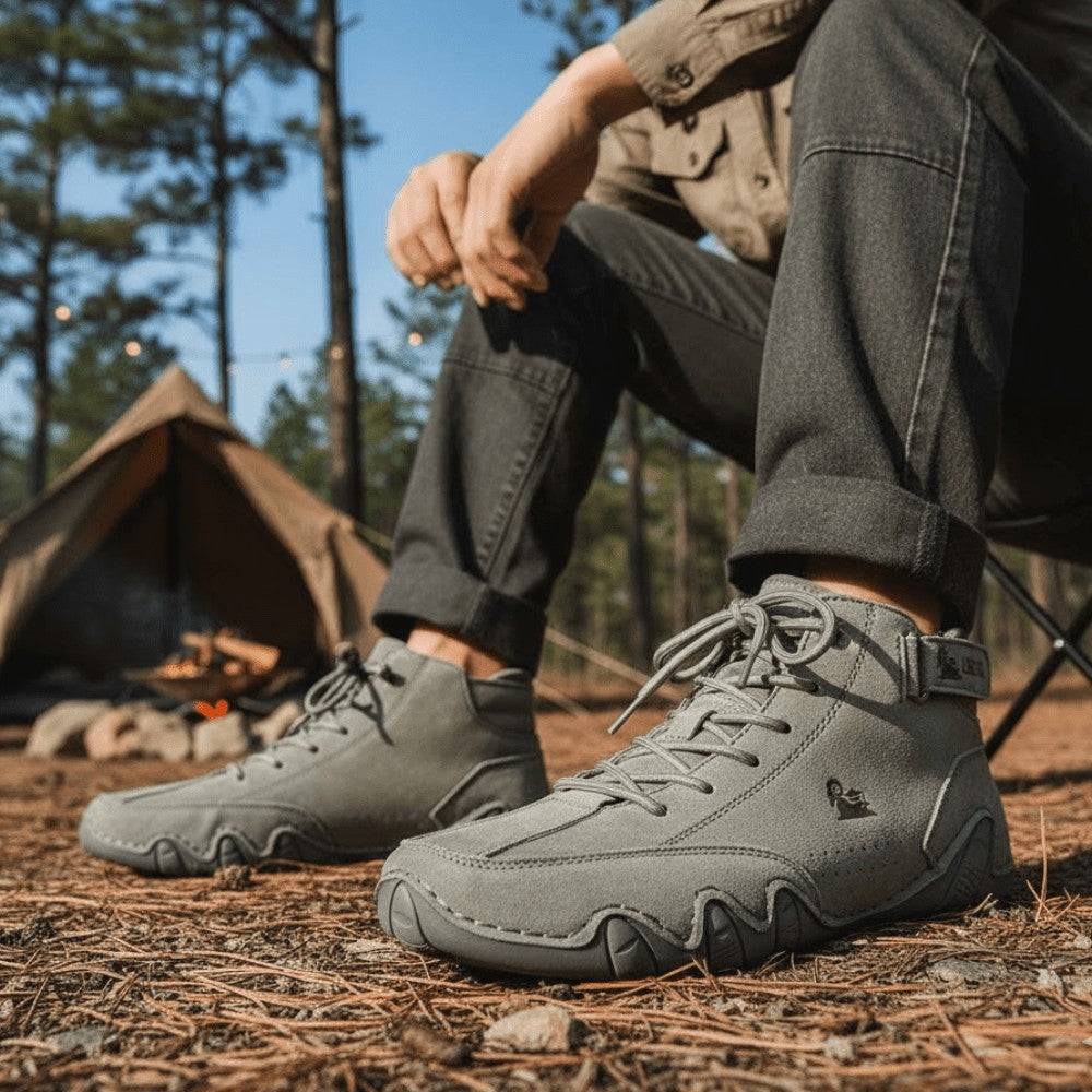 Walking Shoes – Breathable Non-Slip Cushioned Sneakers - Grey
