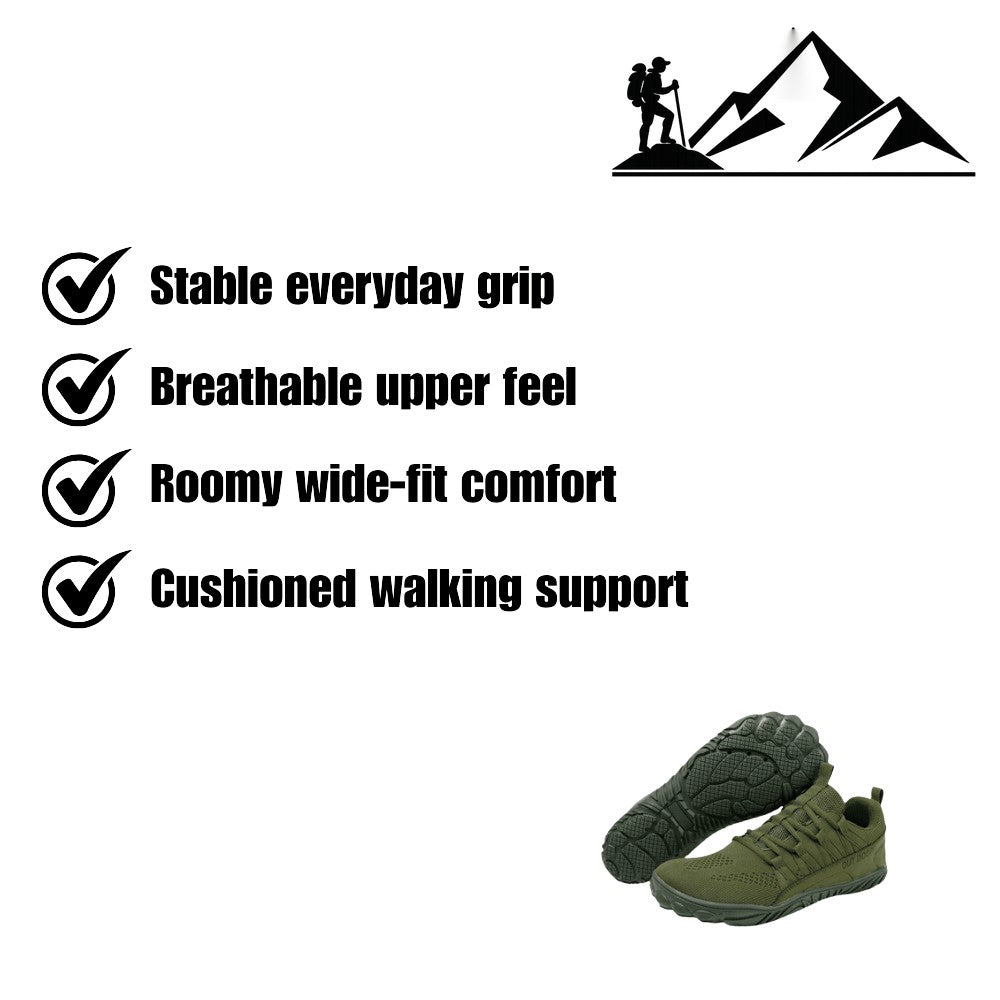 Walking Shoes – Breathable Wide-Fit Cushioned Sneakers