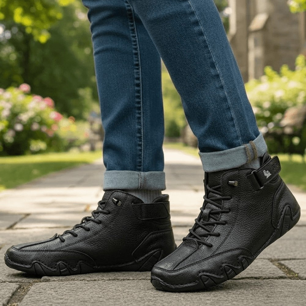 Walking Shoes – Lightweight Breathable Cushioned Trail Sneakers - Black
