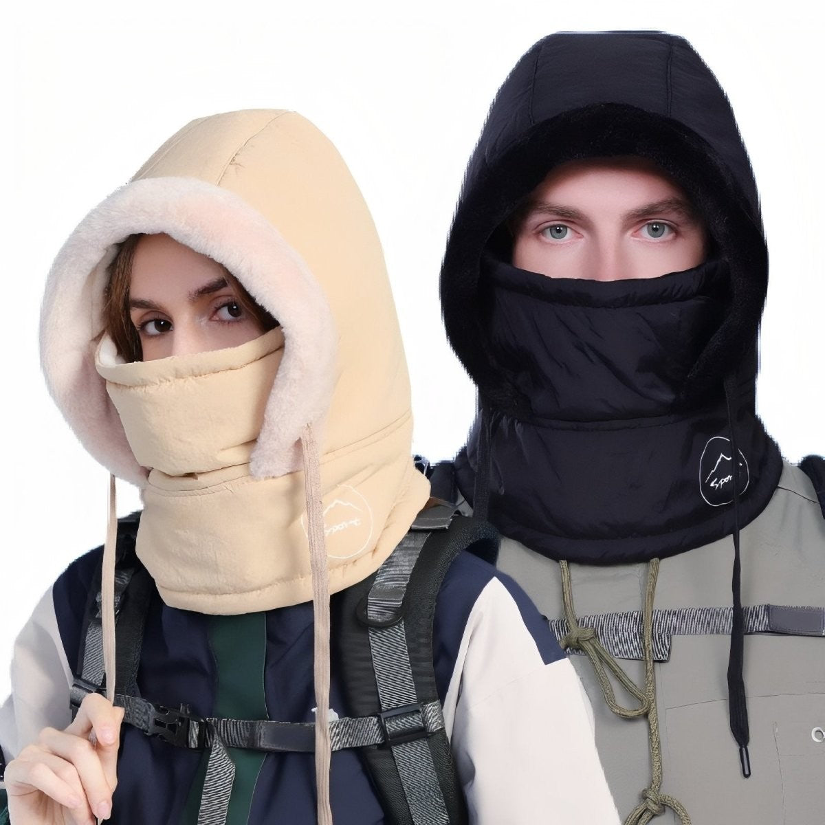 Water-Resistant Winter Balaclava – Faux-Fur Quilted Thermal Hood